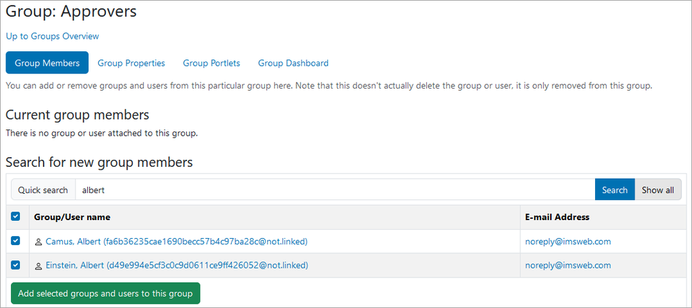 Add Users to Groups